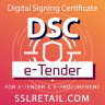 DSC for E-Tendor,  eAuction, e-bidding and e-Procurement