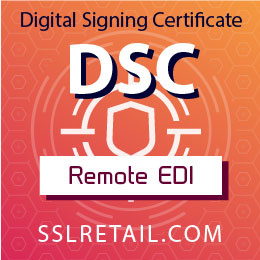 DSC for Customs Remote EDI Filing